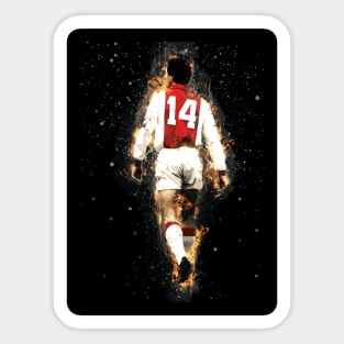 Johan Cruyff Legend Football Sticker